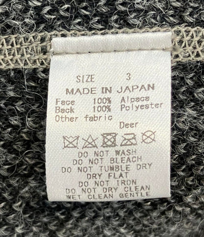 markaware ジップアップ ベスト アルパカ メンズ SIZE 3 マーカウェア