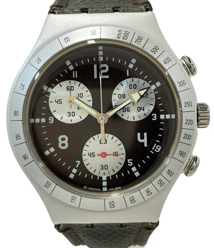 スウォッチ 腕時計 IRONY クオーツ ブラウン メンズ Swatch