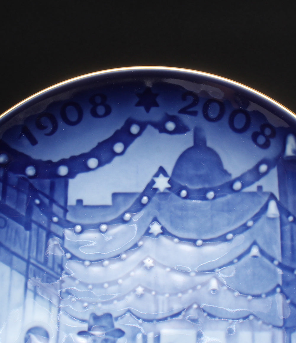 美品 Royal Copenhagen イヤープレート 2004 飾り皿 15cm センテニアル1908-2008 ロイヤルコペンハーゲン