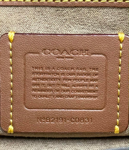 コーチ 2WAY ショルダーバッグ 斜め掛け ハンドバッグ ビートクロスボディクラッチ キャンバス ウィズ ホース アンド キャリッジ C0831 レディース