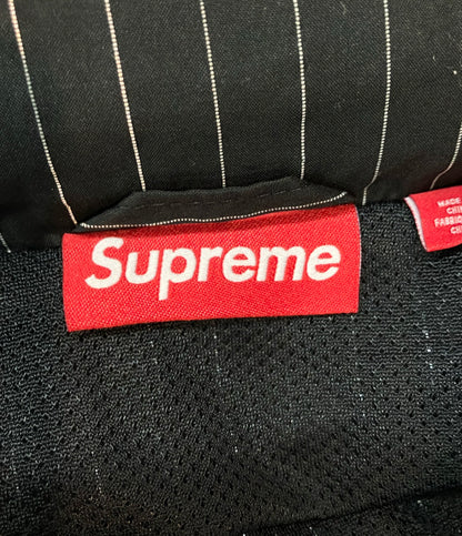 Supreme トラックジャケット フード収納 Reflective Pinstripe TrackJacket メンズ SIZE L シュプリーム