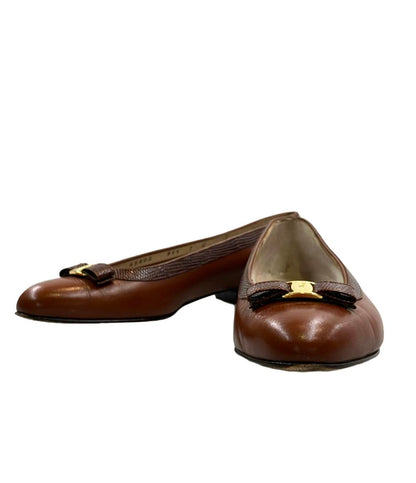 サルヴァトーレフェラガモ パンプス フラットシューズ ヴァラ レディース SIZE 7 Salvatore Ferragamo