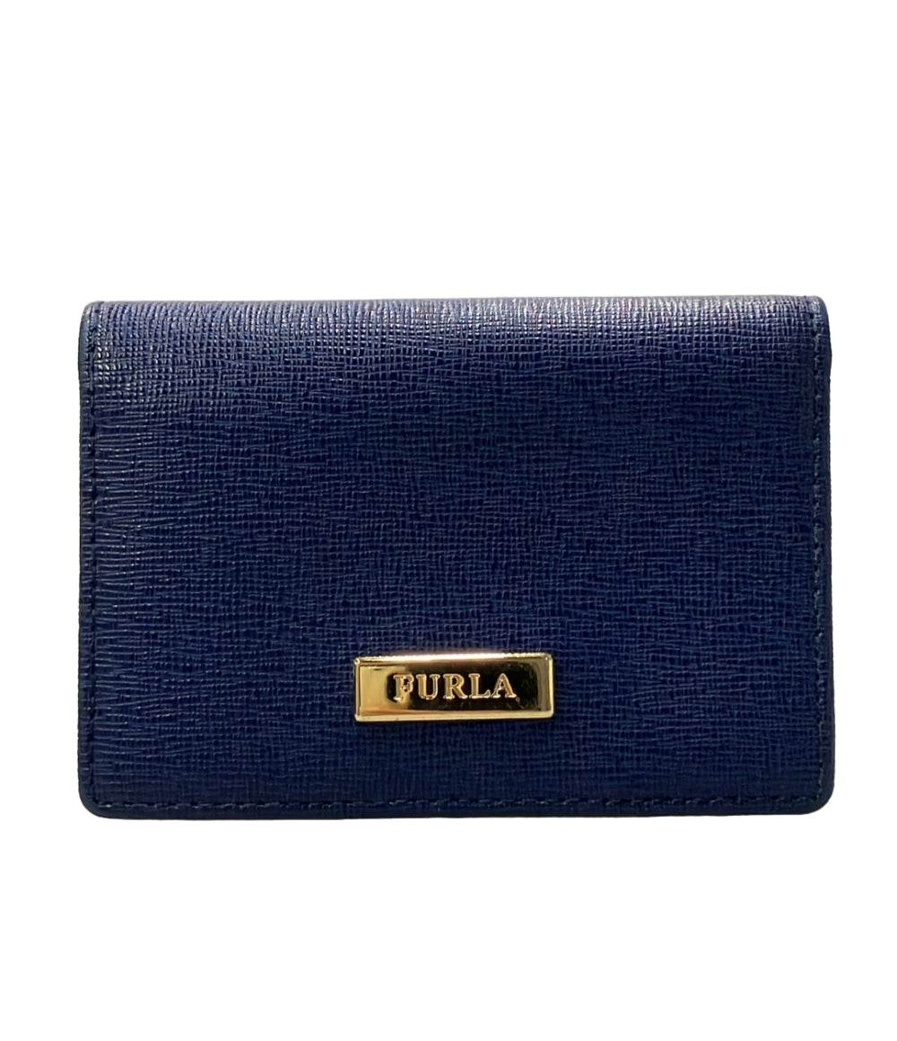 美品 FURLA 二つ折りカードケース レザー レディース フルラ