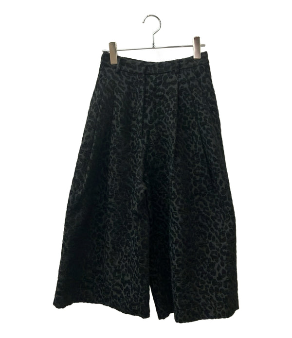 【極美品 現行】アローパリ PANTALON AMARI イタリア製 ジャガード aLORS レオパードジャガードパンツ PANTALON AMARI 22AW レディース
