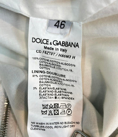 DOLCE & GABBANA ノースリーブワンピース Aライン ミディ丈 フロントボタン スクエアネック イエローローズプリント コットン サンドレス レディース