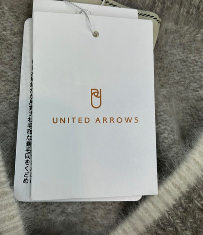 美品 UNITED ARROWS 長袖ニット フォックス カシミアヤ クルーネック セレクトショップ タグ付き 1513-1-042008 レディース ユナイテッドアローズ