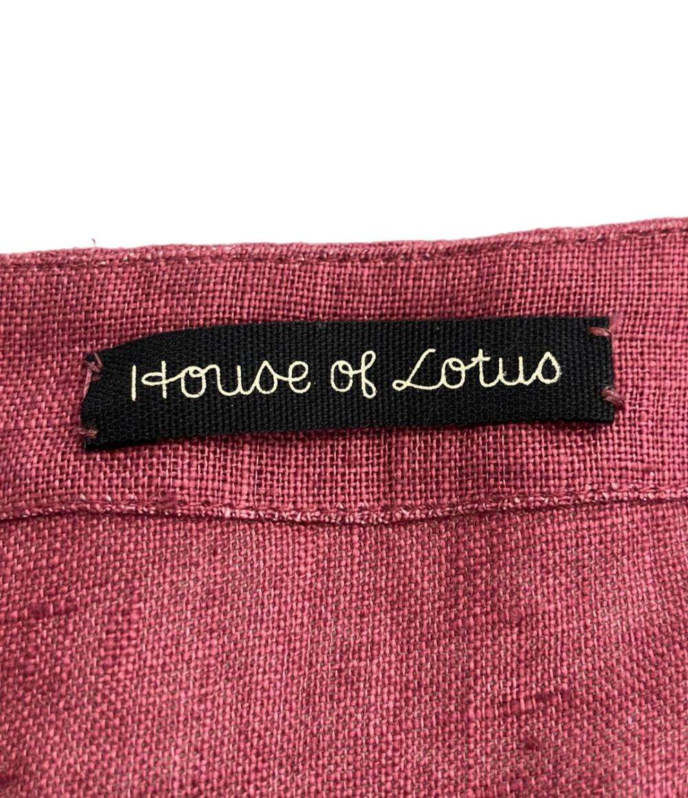 美品 ハウス オブ ロータス 七分袖ワンピース レディース HOUSE OF LOTUS