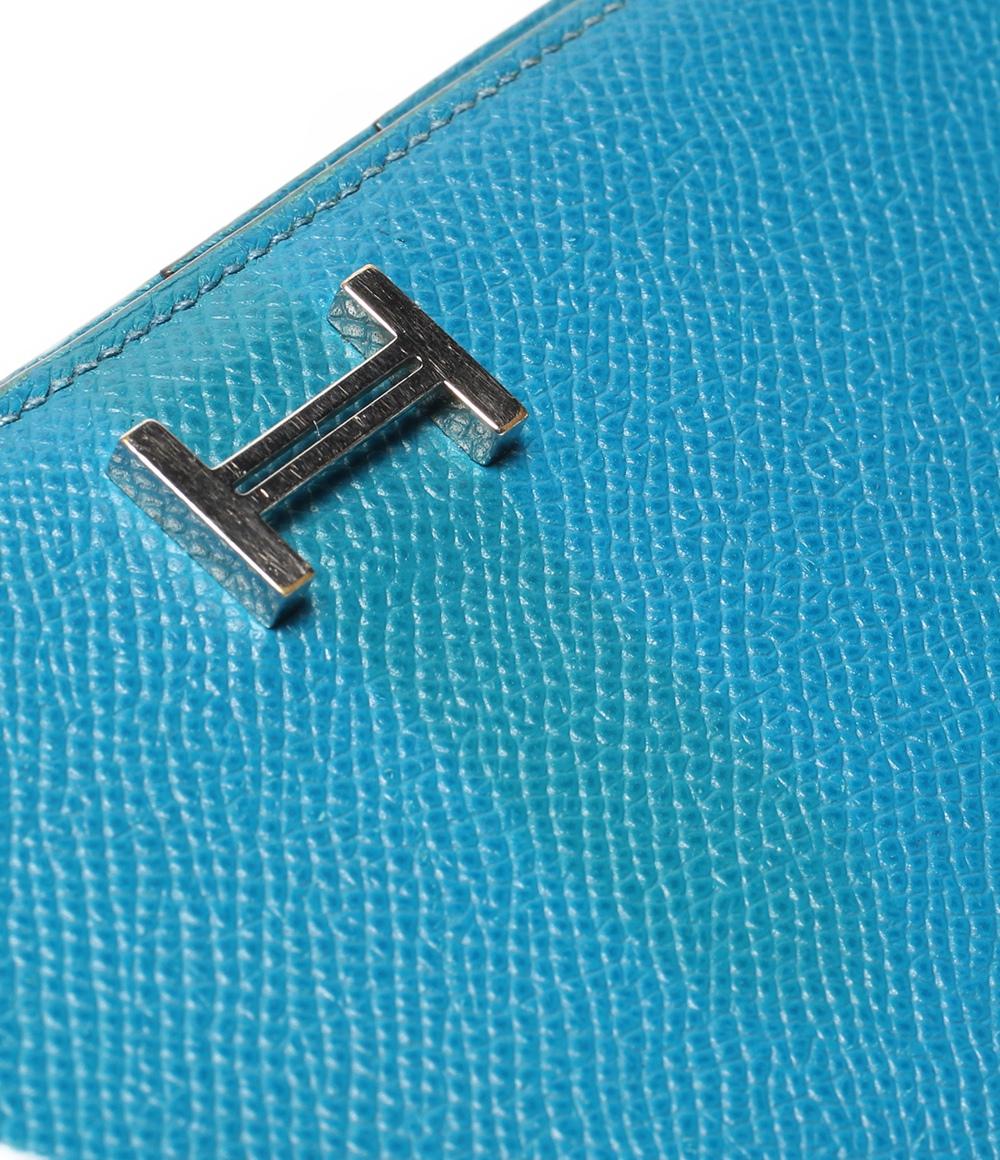 エルメス 二つ折り財布 □Q刻印 シルバー金具 ベアンスフレ レディース HERMES