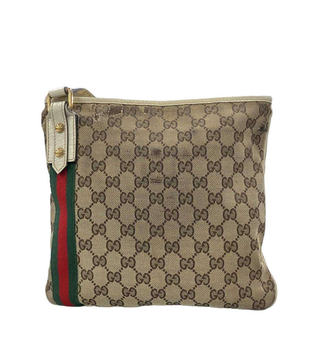 GUCCI ショルダーバッグ 斜め掛け GGキャンバス 144388 002058