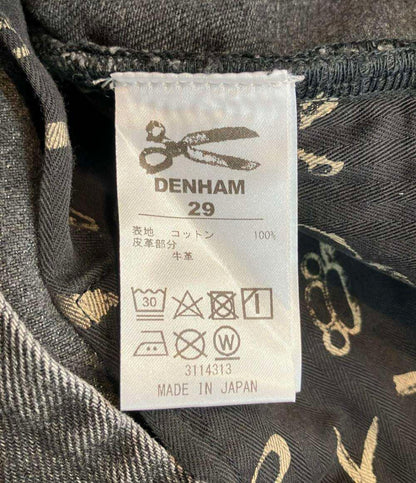 美品 デンハム デニムパンツ ジーンズ ダメージ加工 FORGE MIJ GRY 01231111003 メンズ SIZE 29 (S) DENHAM