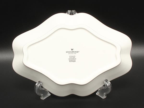 美品 WEDGWOOD ダイヤディッシュ 皿 22cm インタグリオ プラチナ ウエッジウッド