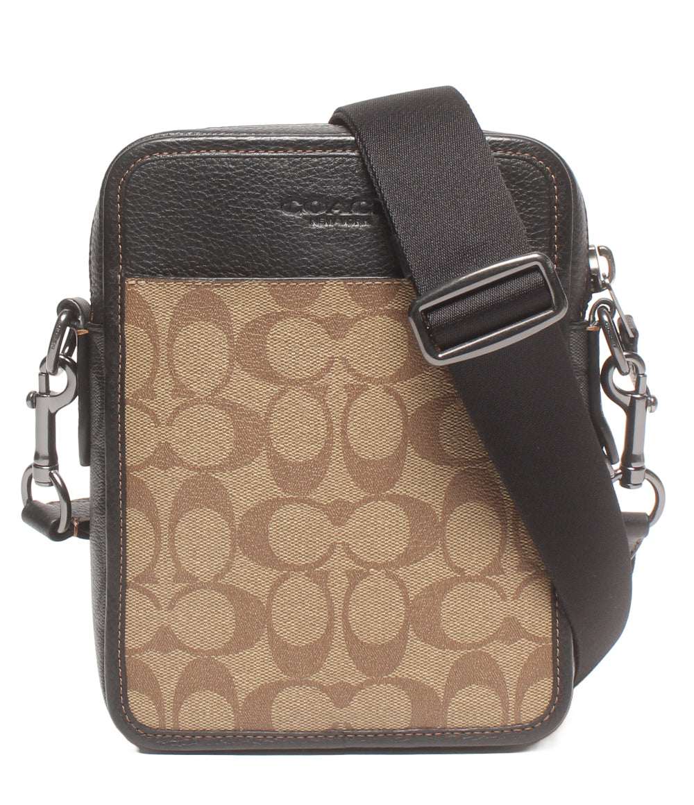 美品 COACH ショルダーバッグ 斜め掛け サリバン シグネチャー CC090 メンズ コーチ