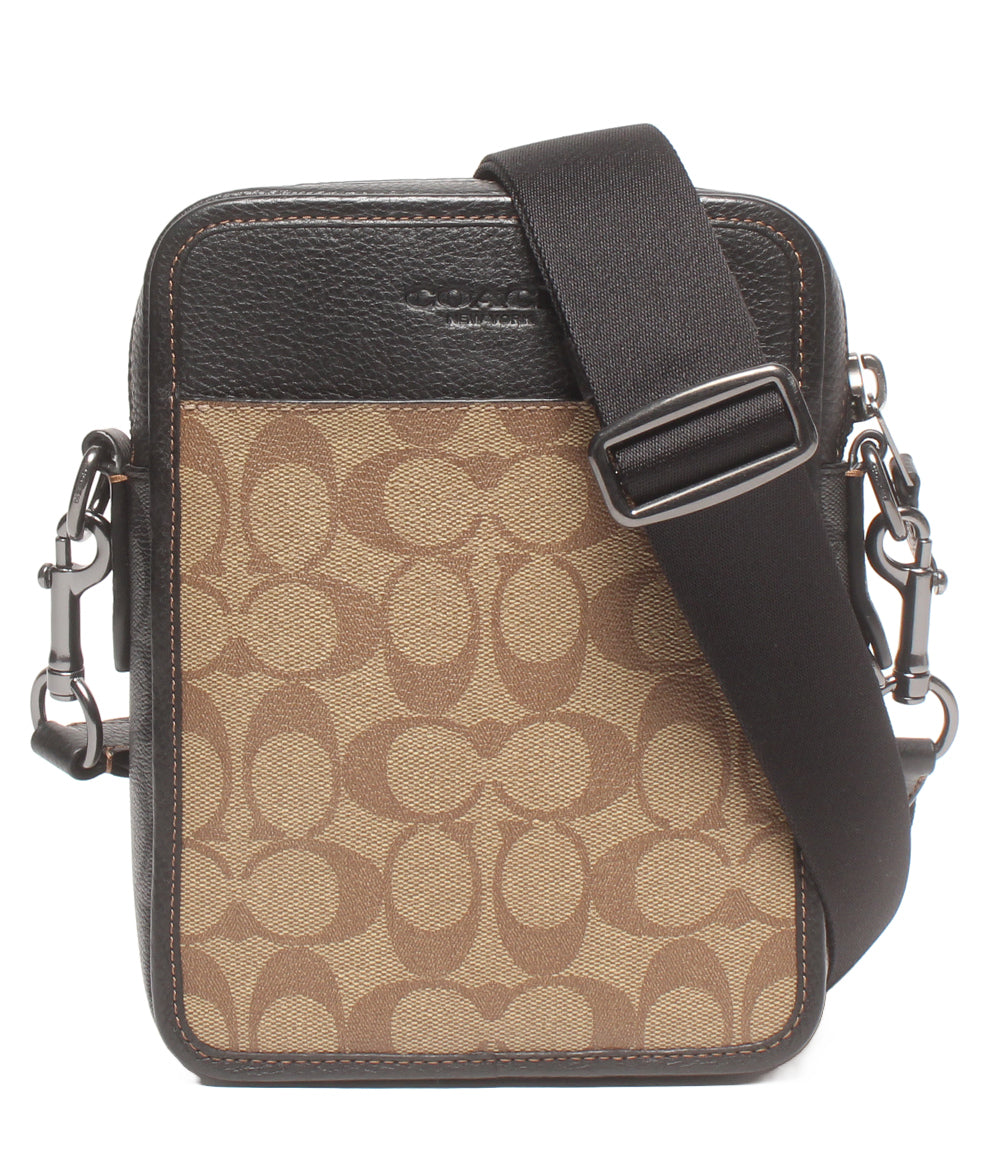 美品 COACH ショルダーバッグ 斜め掛け サリバン シグネチャー CC090 メンズ コーチ
