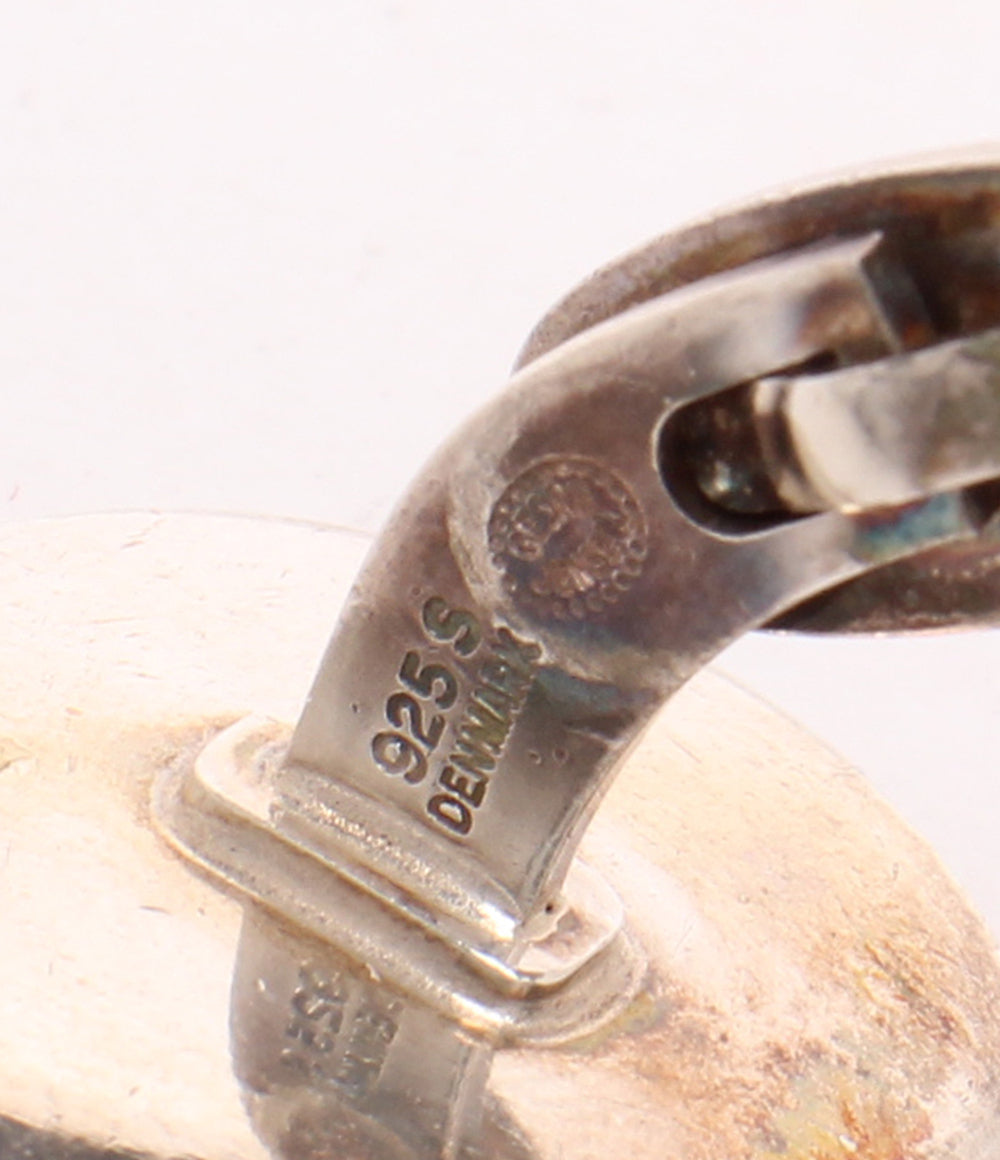 Georg Jensen カフス SV925 111 アップル柄 リンゴ柄 メンズ ジョージジェンセン