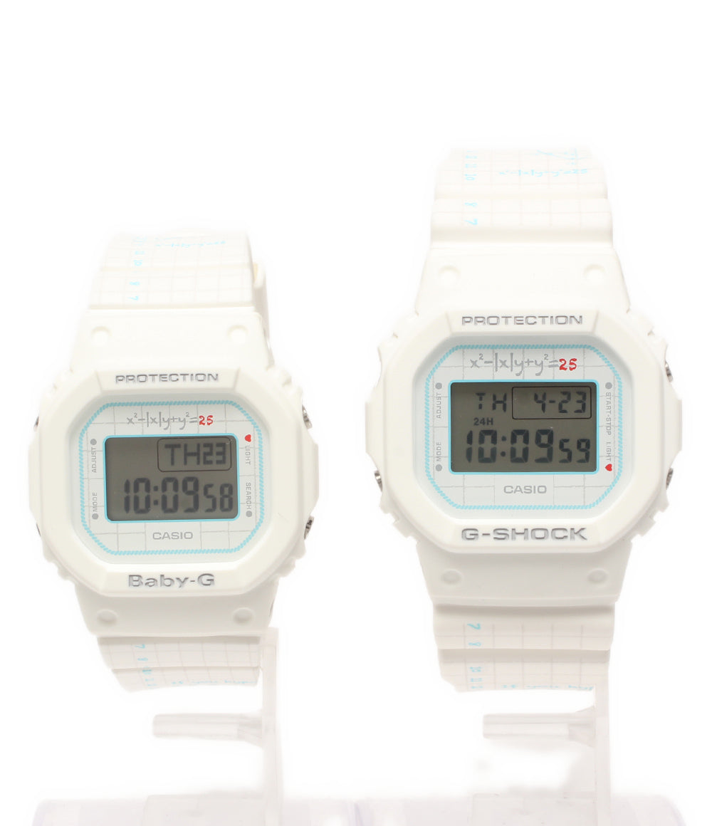 美品 CASIO ペアウォッチ 腕時計 G PRESENTS LOVER'S COLLECTION 2021 G-SHOCK Baby-G クオーツ LOV-21B-7JR レディース メンズ カシオ