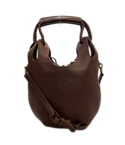 美品 ゲンテン 2wayハンドバッグ ショルダーバッグ 斜め掛け ピコエランテ レディース genten