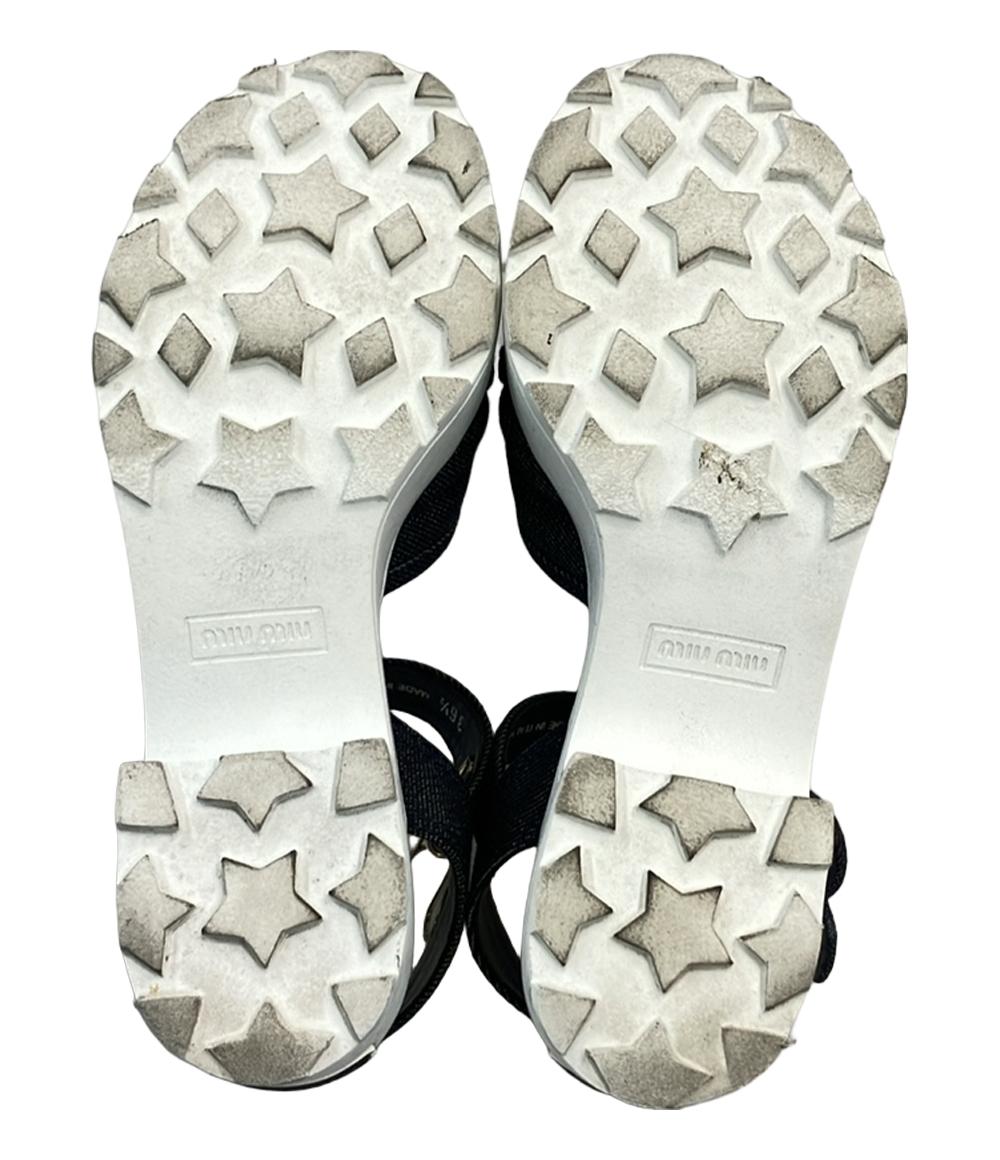 ミュウ ミュウ クロスサンダル レディース SIZE 36 1/2 (M) Miu Miu