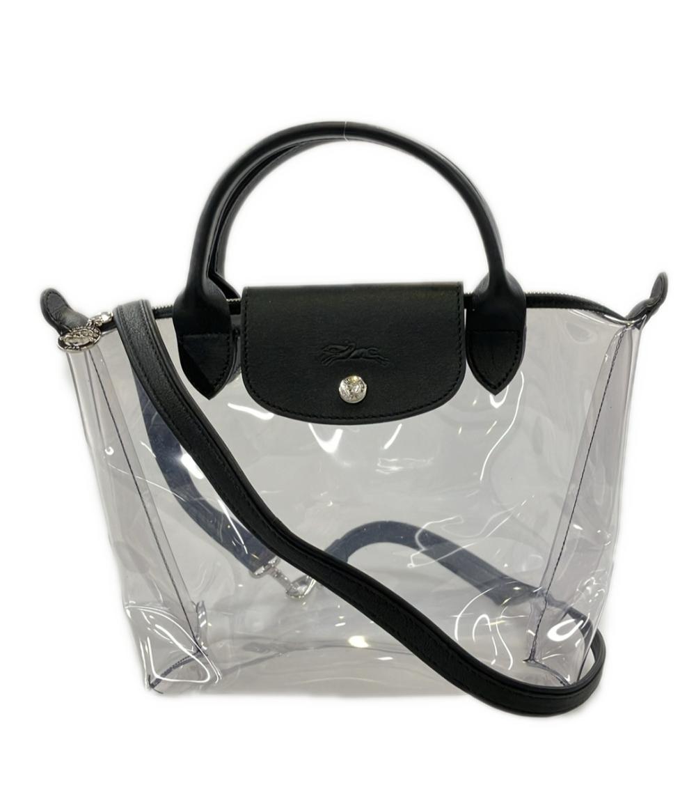 Longchamp Mr.Bags 2WAY ハンドバッグ ショルダーバッグ 斜め掛け 2019限定 クリアバッグ ル プリアージュ Le Pliage Transparent レディース