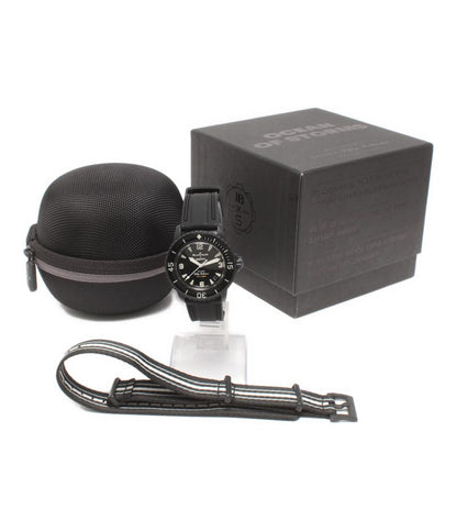 ブランパン スウォッチ 腕時計 OCEAN OF STORMS Fifty Fathoms 自動巻き ブラック SO35B400 レディース Blancpain Swatch