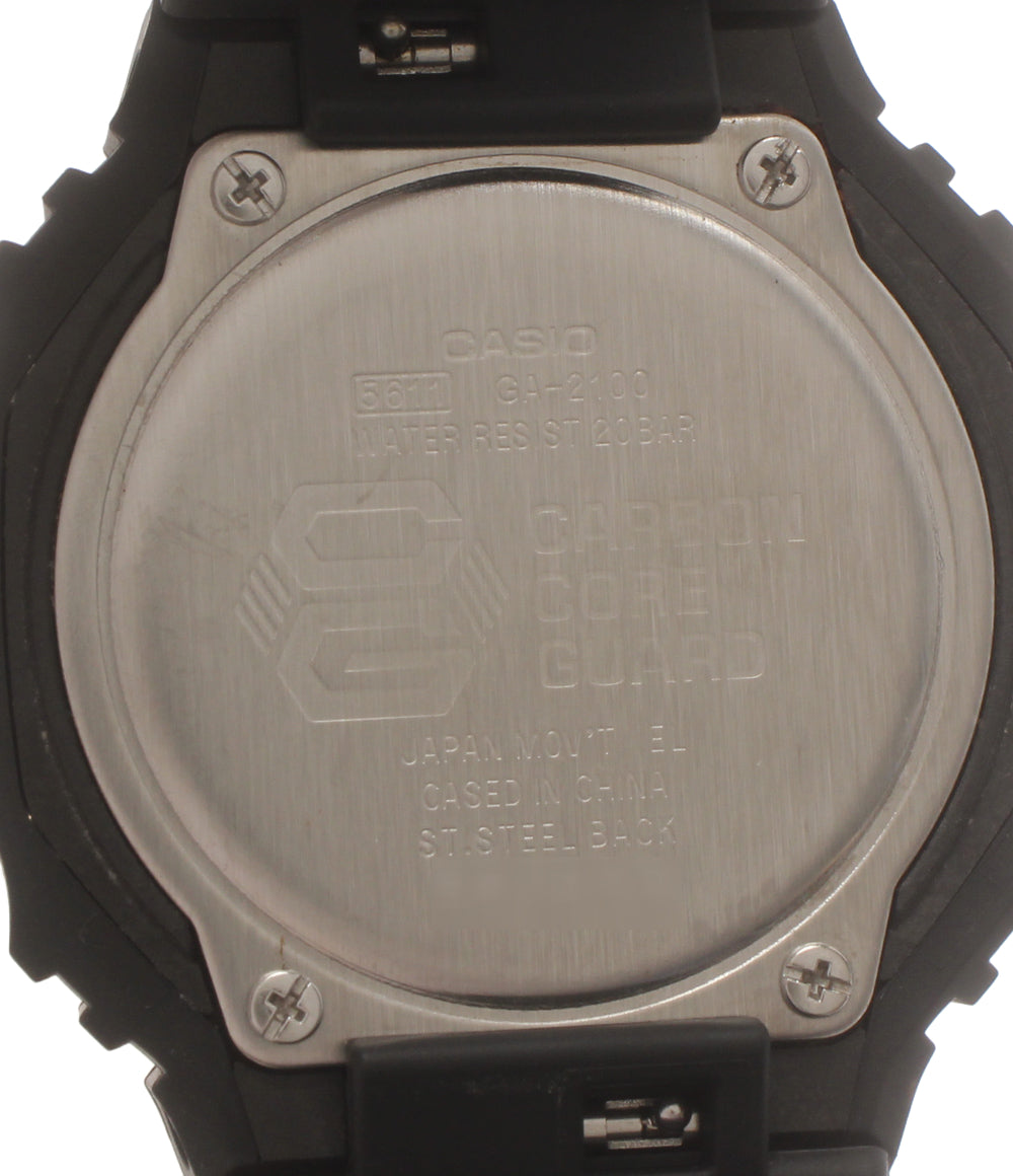美品 CASIO 腕時計 G-SHOCK クオーツ ブラック GA-2100 メンズ カシオ