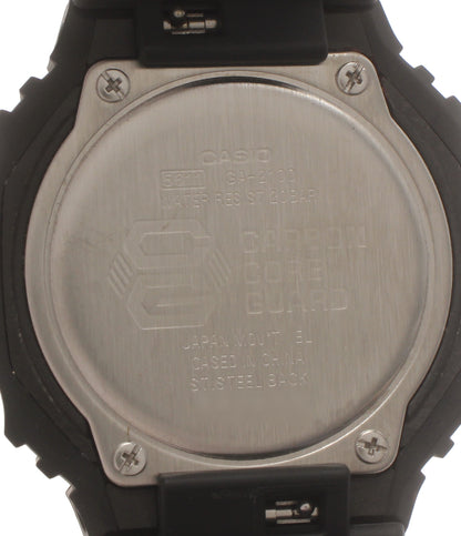 美品 CASIO 腕時計 G-SHOCK クオーツ ブラック GA-2100 メンズ カシオ