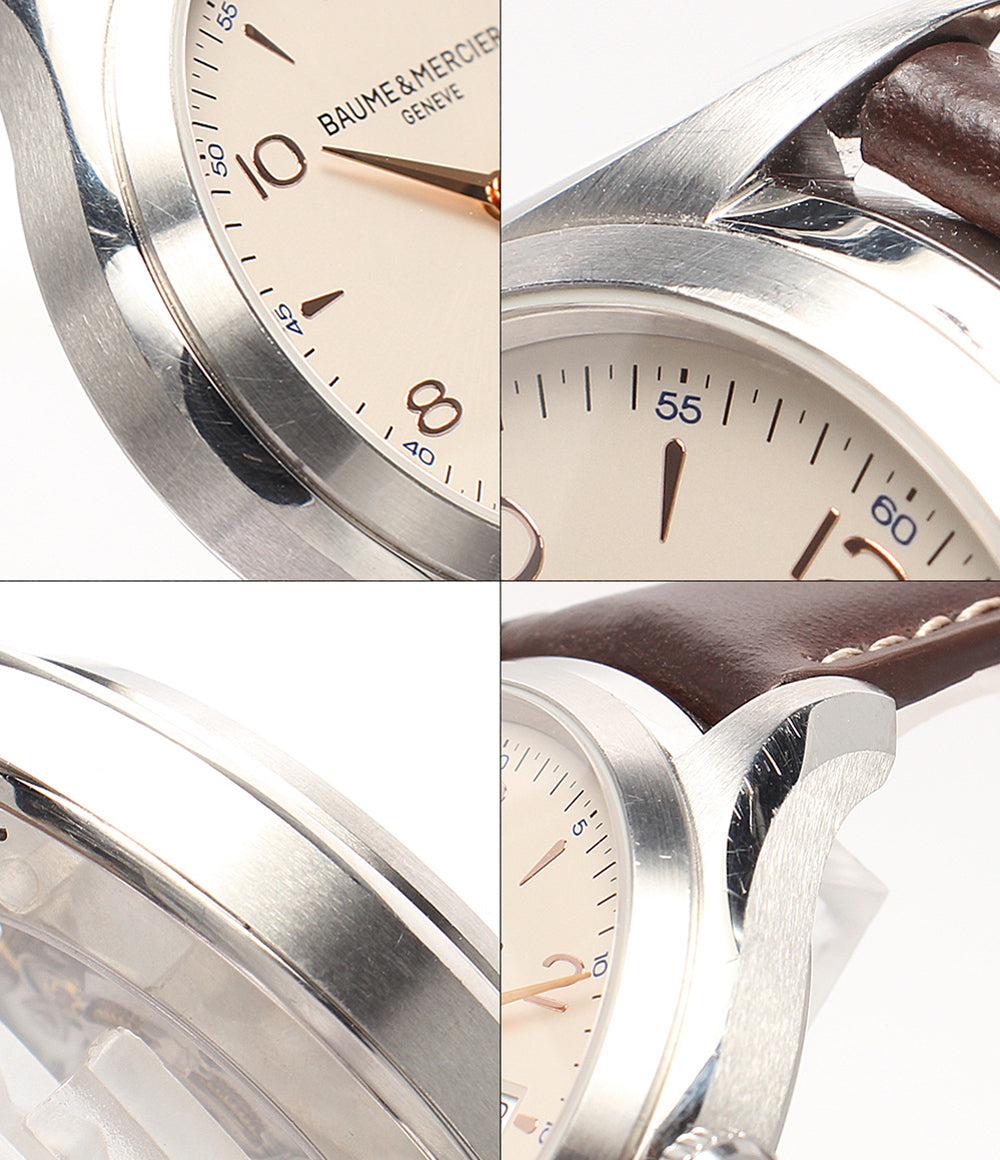 Baume & Mercier 腕時計 クリフトン 自動巻き ベージュ 65717 メンズ