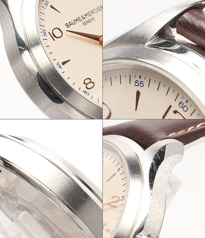Baume & Mercier 腕時計 クリフトン 自動巻き ベージュ 65717 メンズ ボーム＆メルシェ