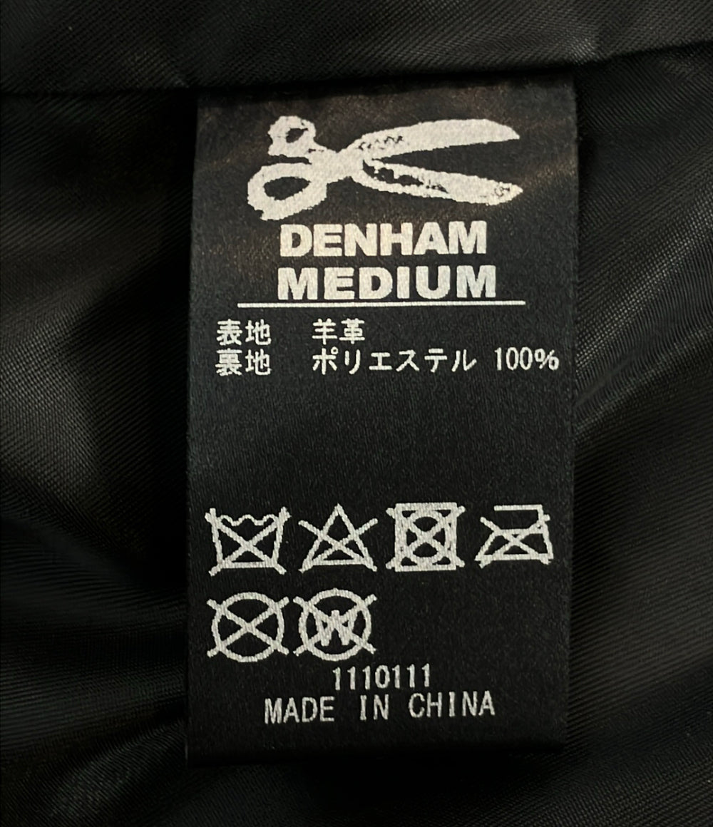 DENHAM シングルライダースジャケット メンズ デンハム