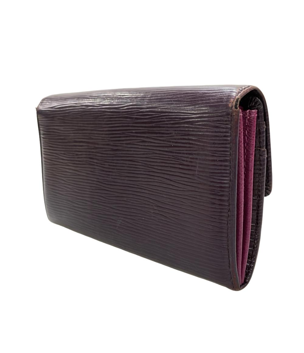 LOUIS VUITTON 長財布 レザー エピ ポルトフォイユ サラ M6374K