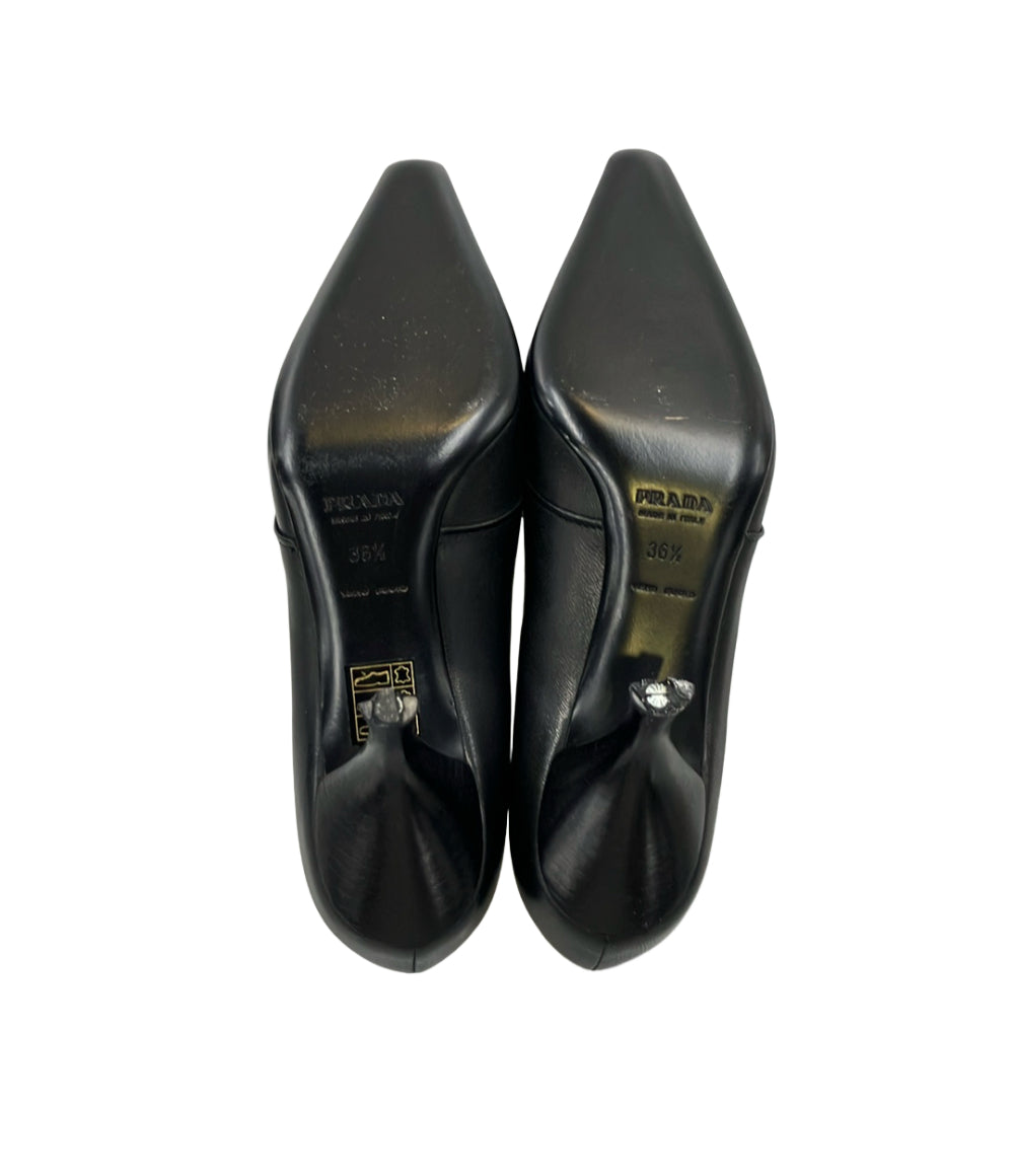 訳あり PRADA ポインテッドトゥパンプス レディース SIZE 36 1/2 (23.5cm) プラダ