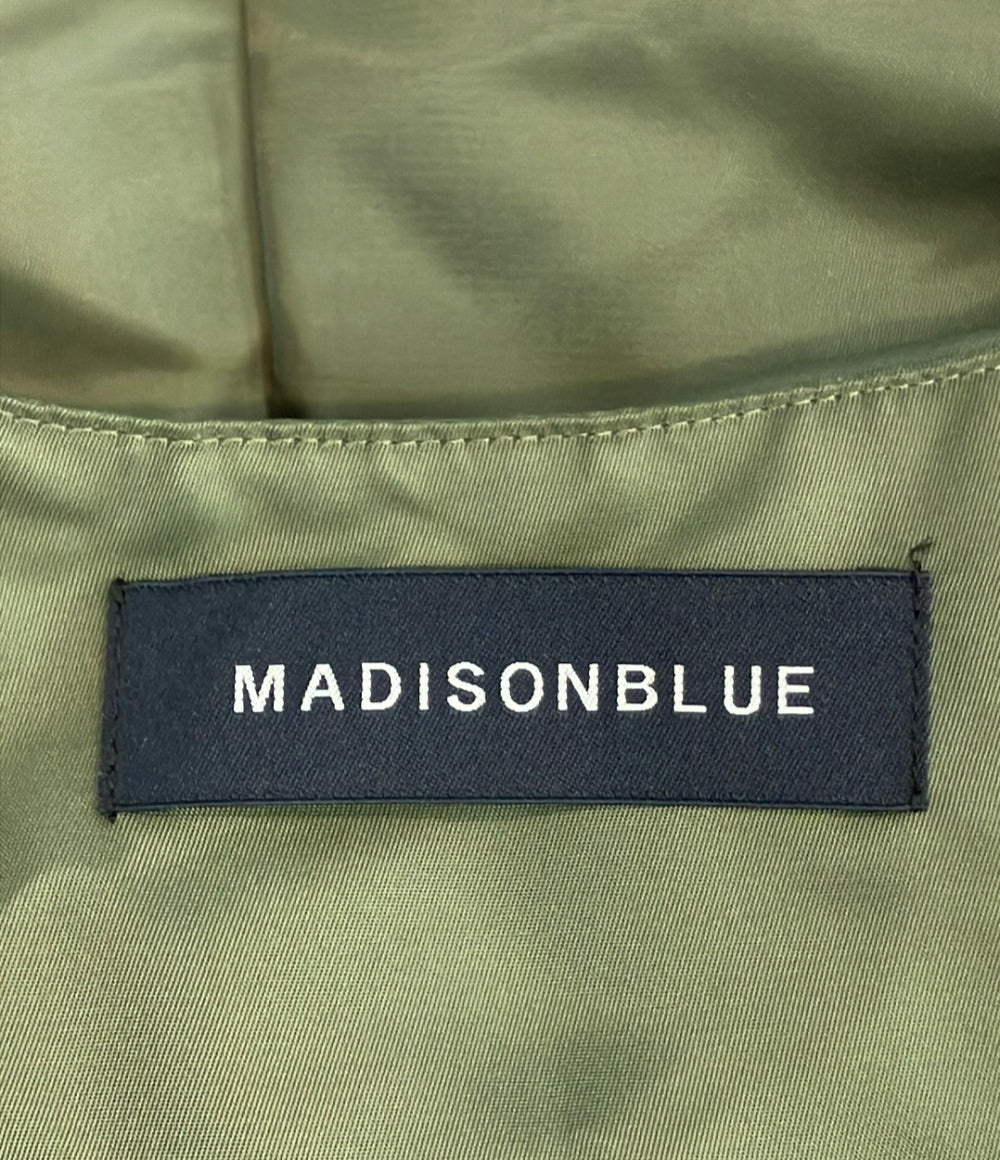 MADISONBLUE ギャザー パディング ツイル ドレス MB224-4003 レディース SIZE 01 (S) マディソンブルー