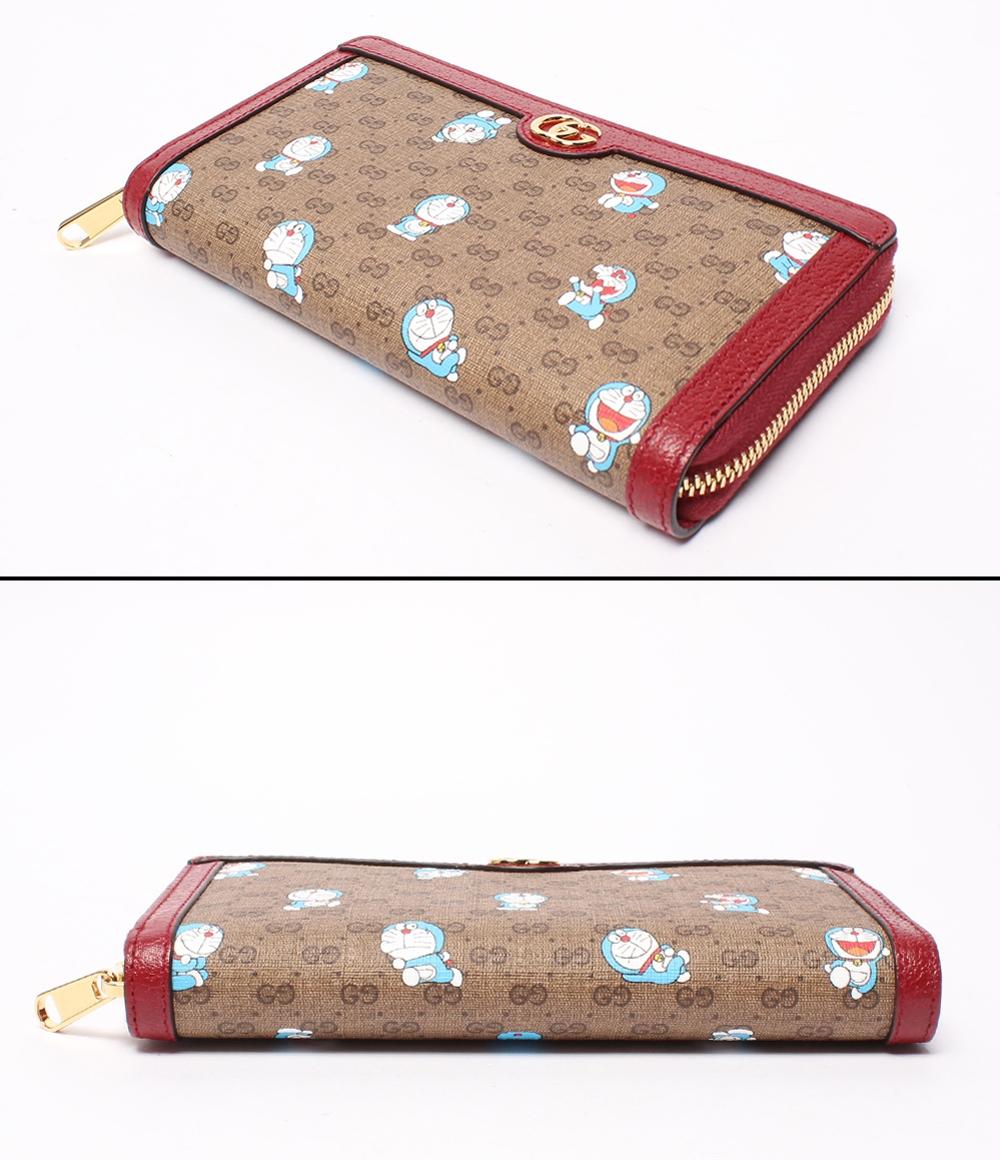 美品 GUCCI ラウンドファスナー長財布 ミニGGスプリーム キャンバス 