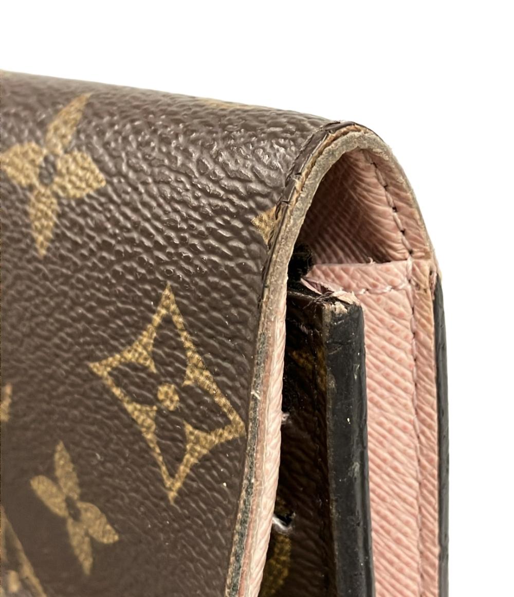 訳あり LOUIS VUITTON 長財布 ポルトフォイユ エミリー モノグラム