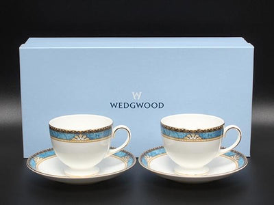 WEDGWOOD カップ＆ソーサー 2客セット ペア カーゾン CURZON ウエッジウッド