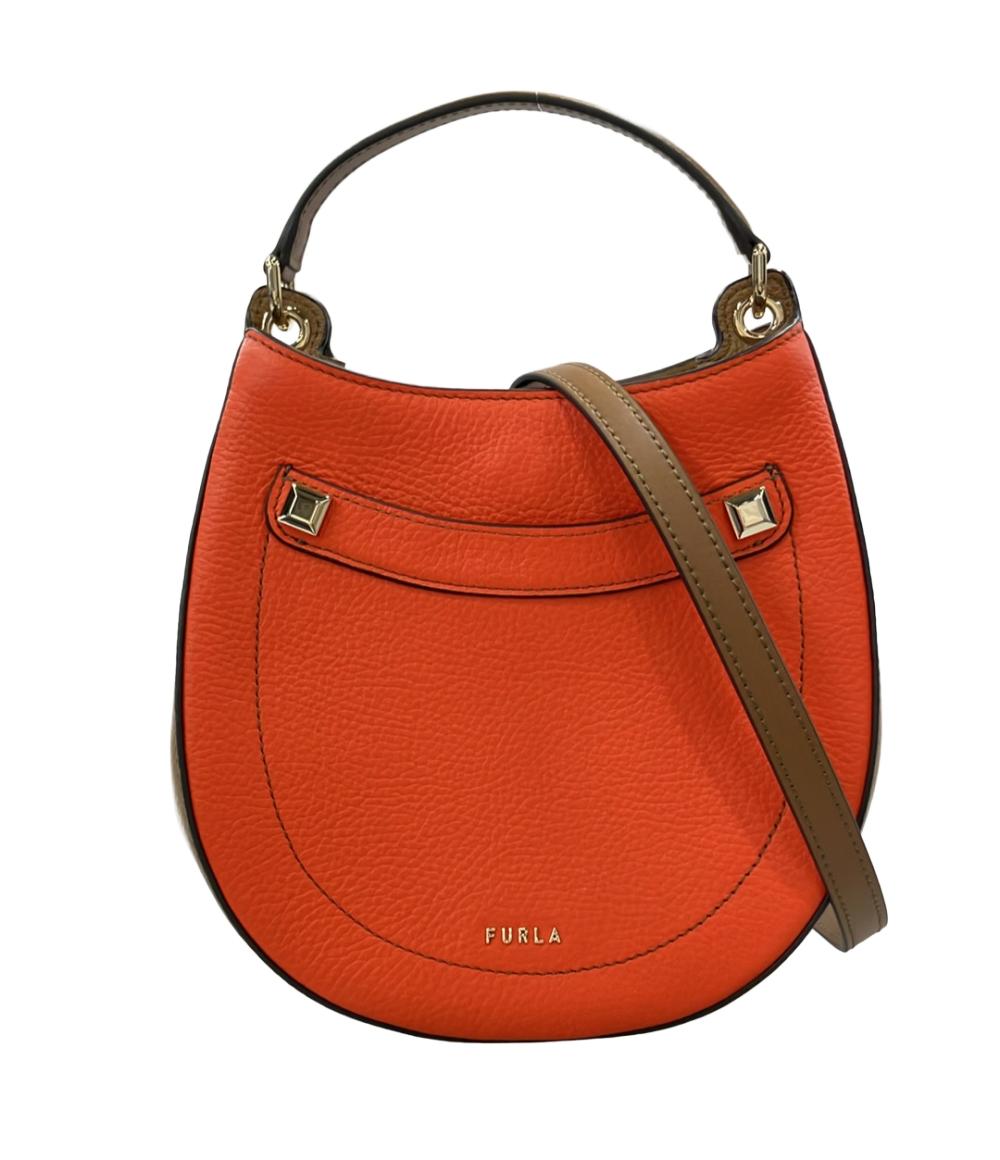 美品 Furla 2WAY ハンドバッグ ショルダーバッグ 斜め掛け アフロディーテ ミニ クロスボディバッグ レディース フルラ