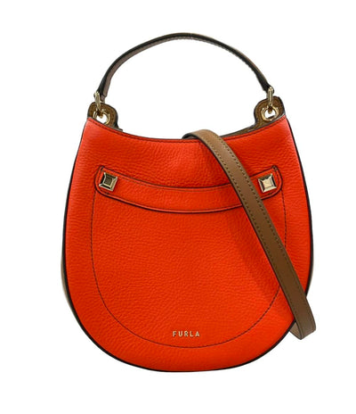 美品 Furla 2WAY ハンドバッグ ショルダーバッグ 斜め掛け アフロディーテ ミニ クロスボディバッグ レディース フルラ