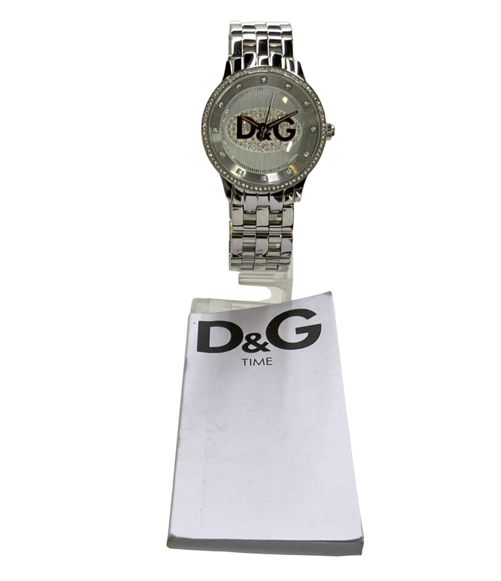 D&G 腕時計 クオーツ シルバー メンズ ディーアンドジー
