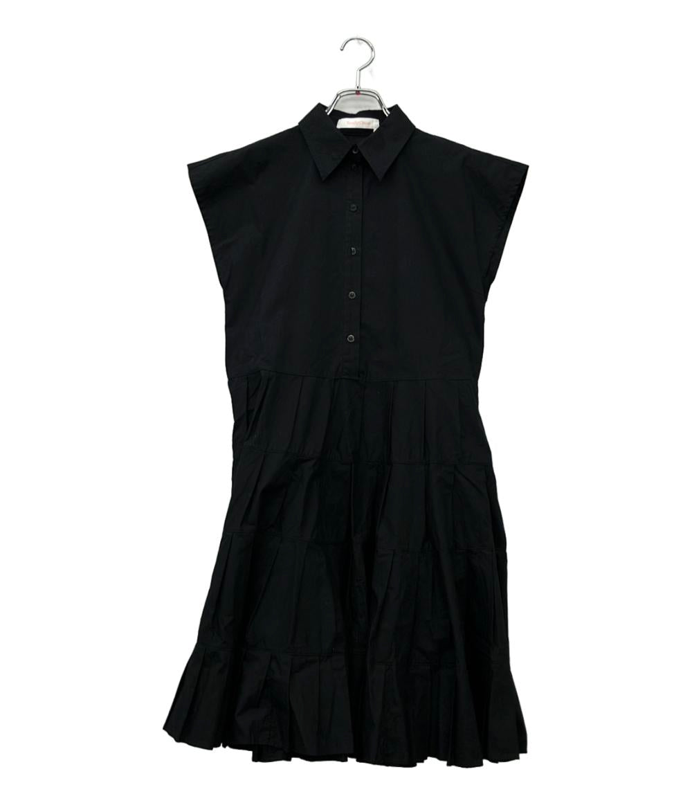 SEE BY CHLOE 半袖ワンピース コットン ギャザー コットンアンブレラドレス CHS20URO2102000134 レディース SIZE 34 (XS) シーバイクロエ