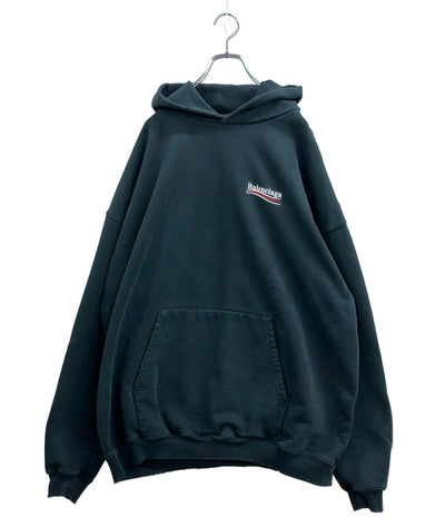 美品 BALENCIAGA Political Campaign Hoodie ポリティカル キャンペーン フーディー プルオーバー パーカー IT07 620973 TKV19 9034 メンズ SIZE XXS