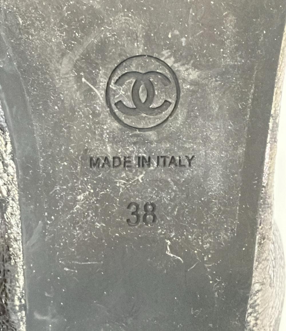 訳あり シャネル フラットシューズ バレエシューズ レディース SIZE 38 (XL) CHANEL