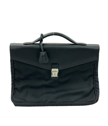 ダンヒル ナイロンレザーブリーフケース メンズ Dunhill