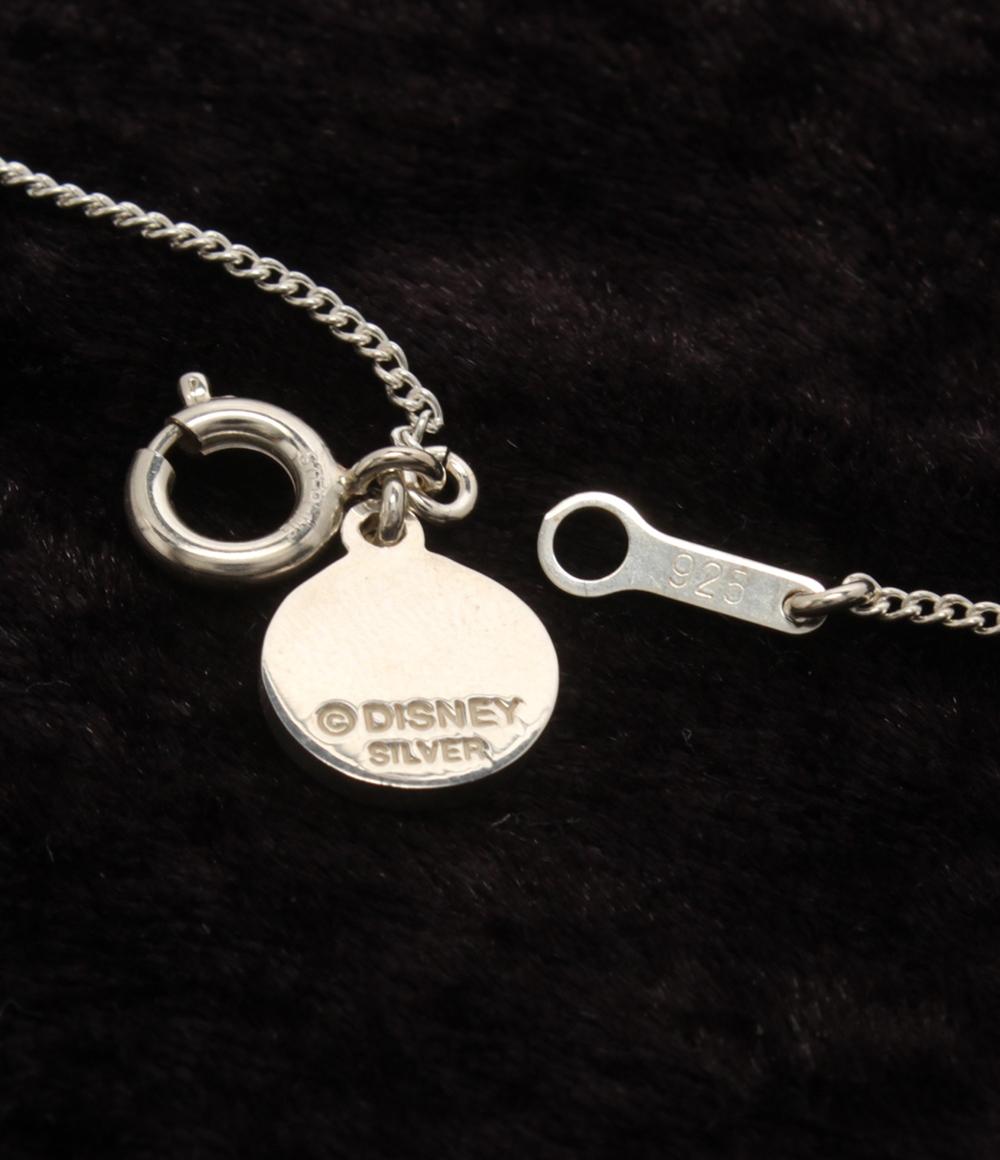 美品 Disney ネックレス SV925 デイジーダックモチーフ エメラルドチャーム レディース ディズニー