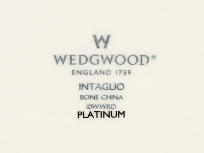 美品 WEDGWOOD ダイヤディッシュ 皿 22cm インタグリオ プラチナ ウエッジウッド