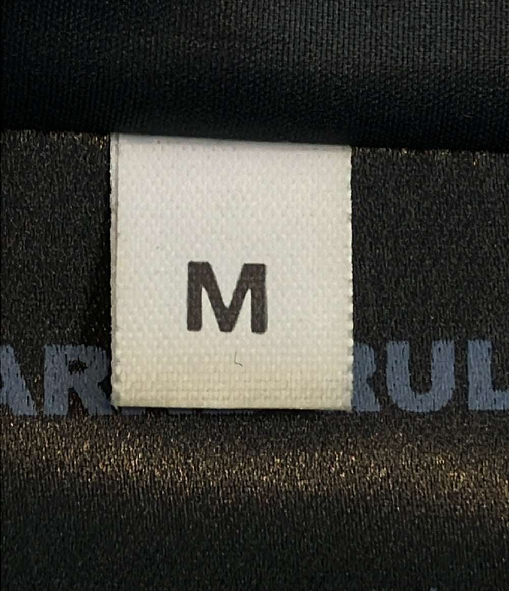 BBR ダウンコート  BARKB-RULES ナイロンニット切替 ダッフル タグ バッジ付き ブラック グレー LONG DUFFLE COAT 001470124-0001 メンズ SIZE M BBR