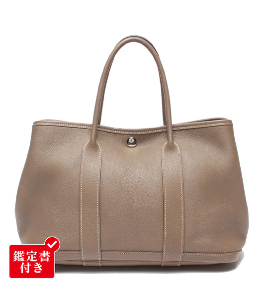 HERMES ハンドバッグ □K刻印 シルバー金具 ガーデンパーティTPM レディース エルメス