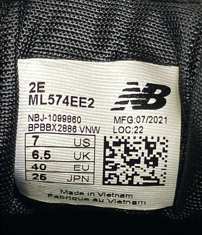 美品 NEW BALANCE ローカットスニーカー ML574EE2 レディース SIZE 25.0 ニューバランス