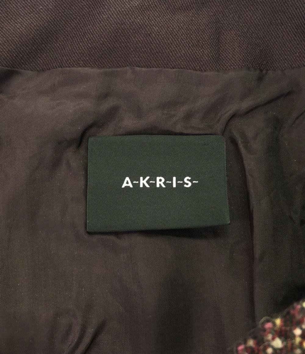 美品 アクリス ツイードジャケット レディース SIZE 36 (S) AKRIS