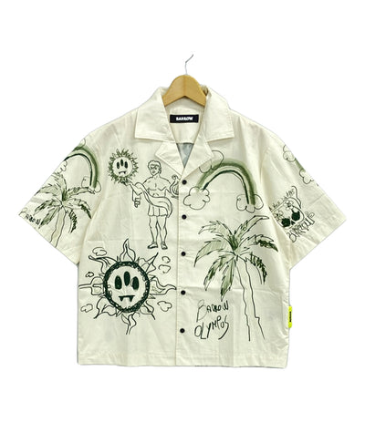 美品 バロー 半袖シャツ POPLINE SHIRT メンズ SIZE S BARROW