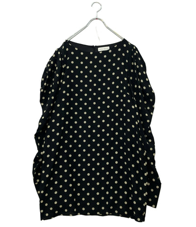NINA RICCI 長袖ワンピース ポルカドット シルク ミニドレス レディース ニナリッチ
