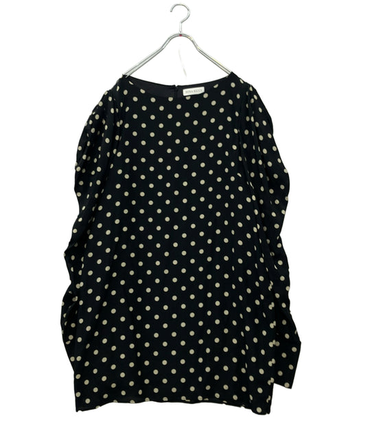 NINA RICCI 長袖ワンピース ポルカドット シルク ミニドレス レディース ニナリッチ